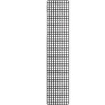 Doodle Windowpane Pattern Print Table Runner