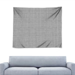 Doodle Windowpane Pattern Print Tapestry