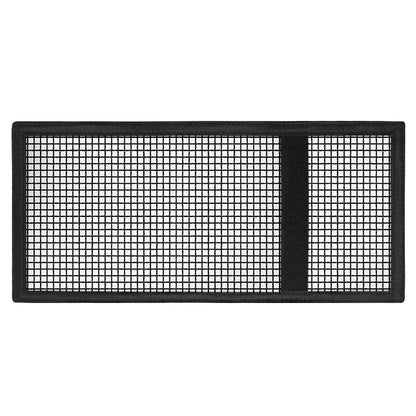 Doodle Windowpane Pattern Print Trifold Wallet