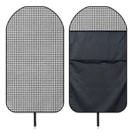 Doodle Windowpane Pattern Print Waterproof Car Seat Cover