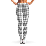 Doodle Windowpane Pattern Print Women's Leggings