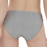 Doodle Windowpane Pattern Print Women's Panties
