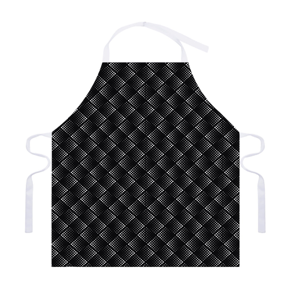 Dot Geometric Square Pattern Print Adjustable Apron