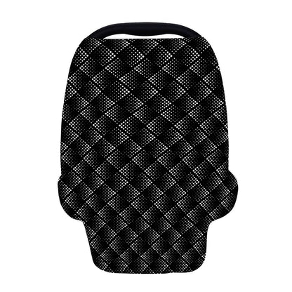 Dot Geometric Square Pattern Print Baby Seat Cover