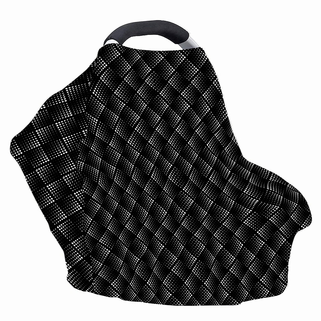 Dot Geometric Square Pattern Print Baby Seat Cover
