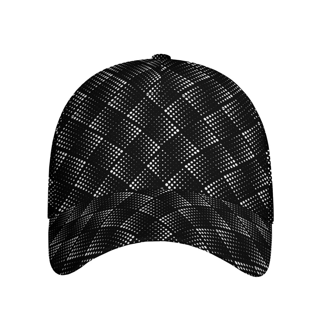 Dot Geometric Square Pattern Print Baseball Cap