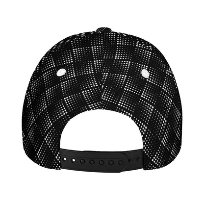 Dot Geometric Square Pattern Print Baseball Cap