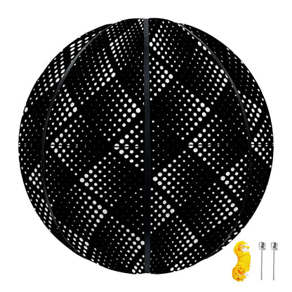 Dot Geometric Square Pattern Print Basketball