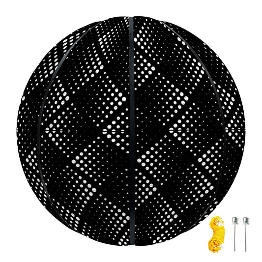 Dot Geometric Square Pattern Print Basketball