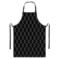 Dot Geometric Square Pattern Print Bib Apron With Pocket