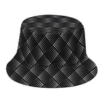 Dot Geometric Square Pattern Print Bucket Hat