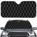 Dot Geometric Square Pattern Print Car Windshield Sun Shade