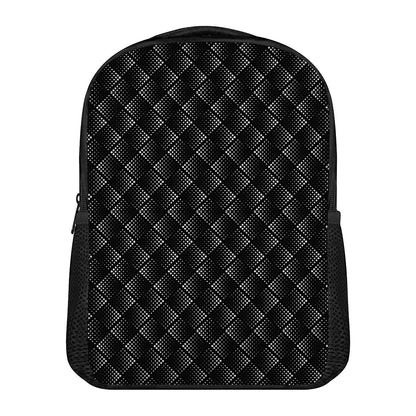 Dot Geometric Square Pattern Print Casual Backpack