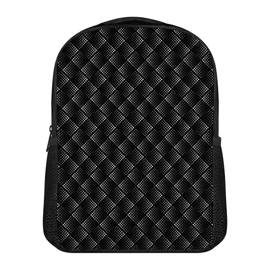 Dot Geometric Square Pattern Print Casual Backpack
