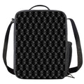 Dot Geometric Square Pattern Print Crossbody Lunch Bag