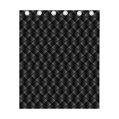 Dot Geometric Square Pattern Print Curtain