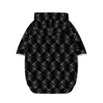 Dot Geometric Square Pattern Print Dog Zip Up Hoodie