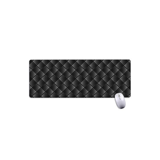 Dot Geometric Square Pattern Print Extended Mouse Pad