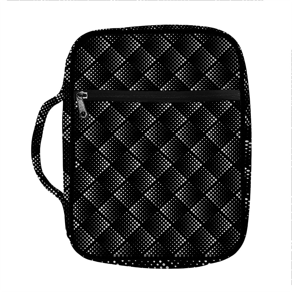 Dot Geometric Square Pattern Print Front Pocket Bible Bag