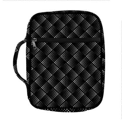 Dot Geometric Square Pattern Print Front Pocket Bible Bag