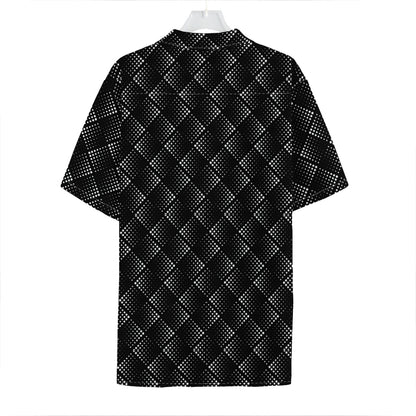 Dot Geometric Square Pattern Print Hawaiian Shirt