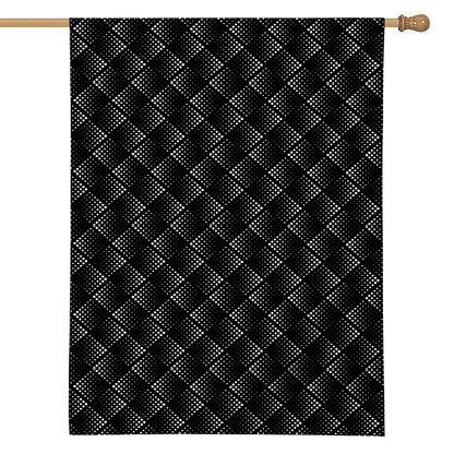 Dot Geometric Square Pattern Print House Flag