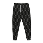 Dot Geometric Square Pattern Print Jogger Pants