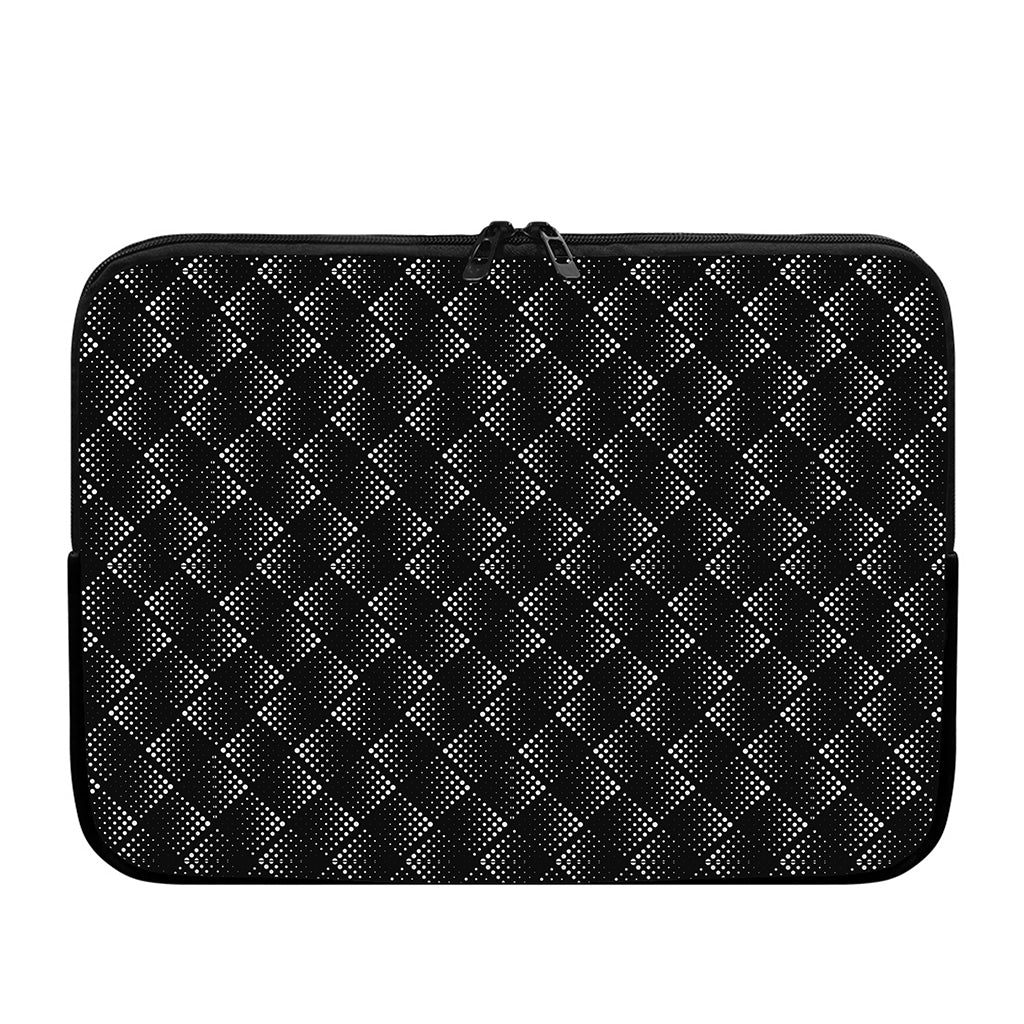 Dot Geometric Square Pattern Print Laptop Sleeve