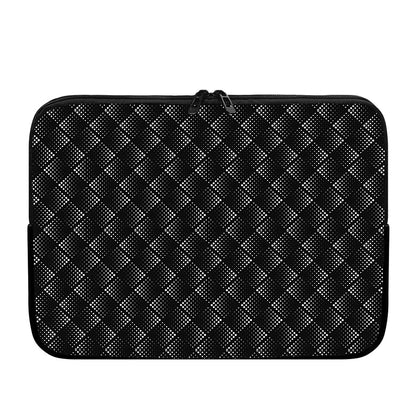 Dot Geometric Square Pattern Print Laptop Sleeve