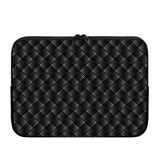 Dot Geometric Square Pattern Print Laptop Sleeve