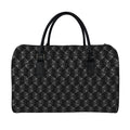 Dot Geometric Square Pattern Print Leather Duffel Bag