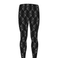 Dot Geometric Square Pattern Print Men's Leggings