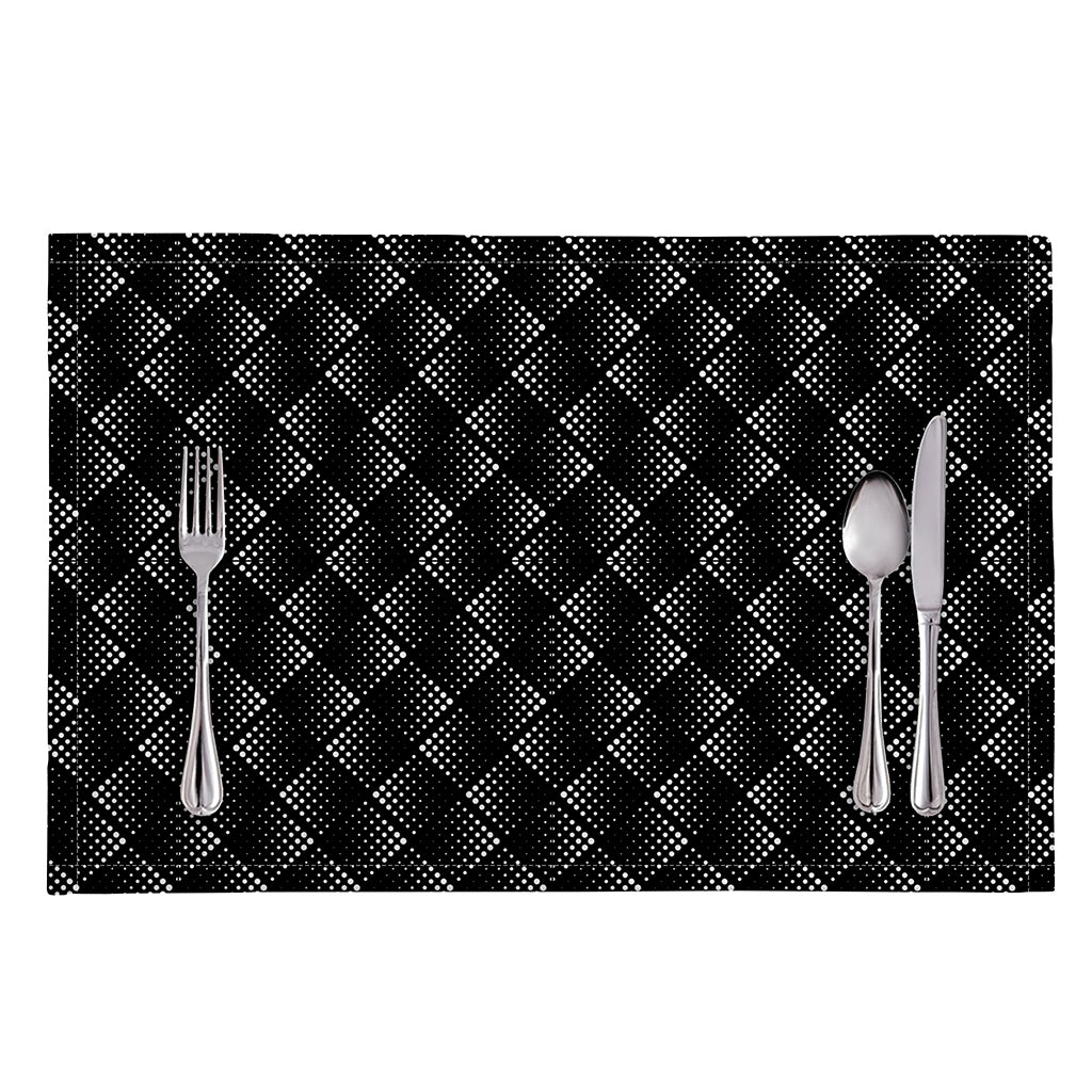 Dot Geometric Square Pattern Print Placemat