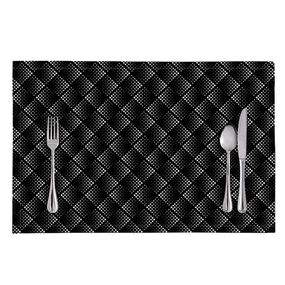 Dot Geometric Square Pattern Print Placemat