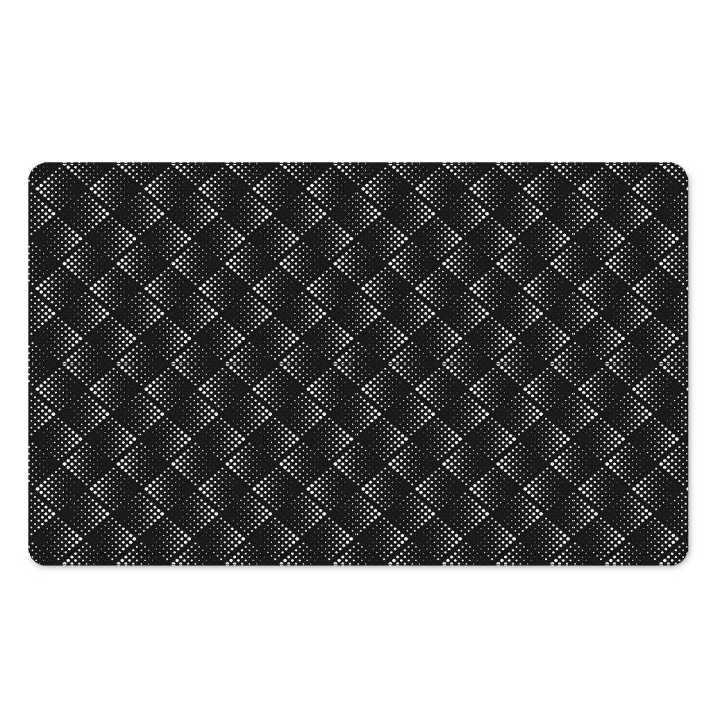 Dot Geometric Square Pattern Print Polyester Doormat