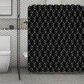 Dot Geometric Square Pattern Print Polyester Shower Curtain