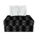 Dot Geometric Square Pattern Print Rectangle Tissue Box Cover