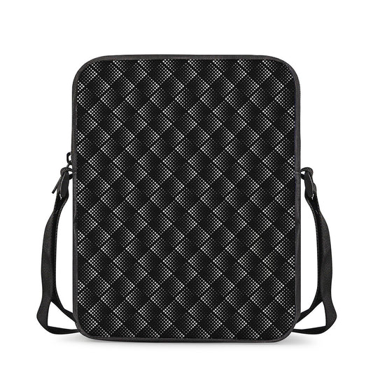 Dot Geometric Square Pattern Print Rectangular Crossbody Bag