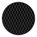 Dot Geometric Square Pattern Print Round Floor Mat