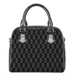 Dot Geometric Square Pattern Print Shoulder Handbag