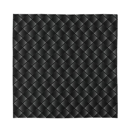 Dot Geometric Square Pattern Print Silk Bandana