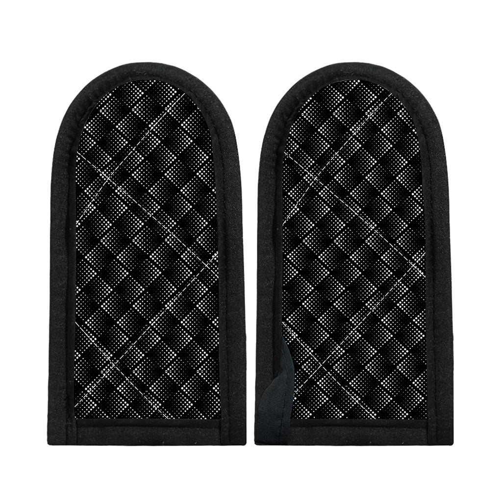 Dot Geometric Square Pattern Print Skillet Handle Cover