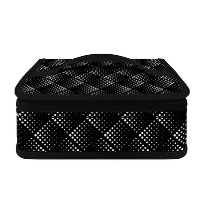 Dot Geometric Square Pattern Print Small Lunch Bag