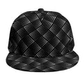 Dot Geometric Square Pattern Print Snapback Cap