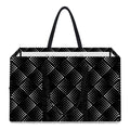 Dot Geometric Square Pattern Print Utility Tote Bag