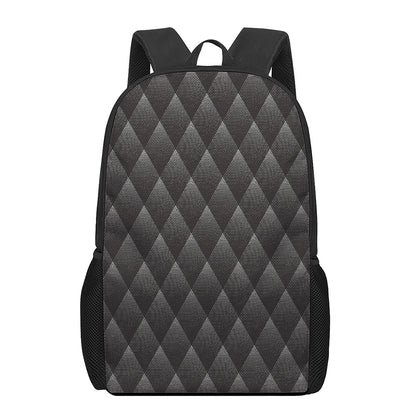 Dot Geometric Triangle Pattern Print 17 Inch Backpack