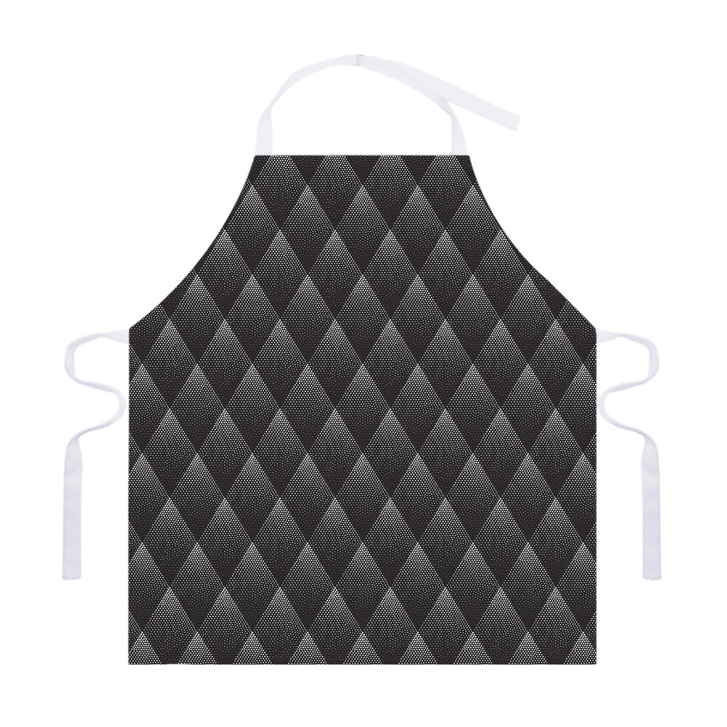 Dot Geometric Triangle Pattern Print Adjustable Apron