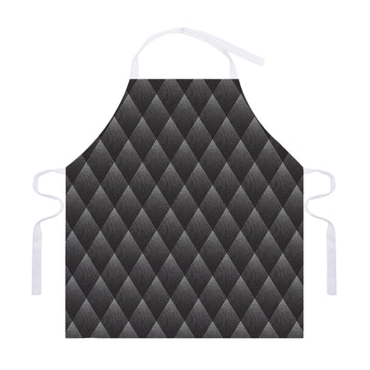 Dot Geometric Triangle Pattern Print Adjustable Apron