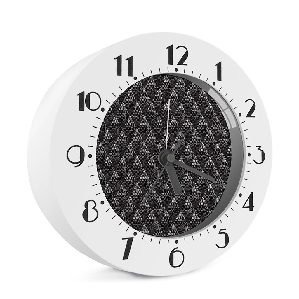Dot Geometric Triangle Pattern Print Alarm Clock