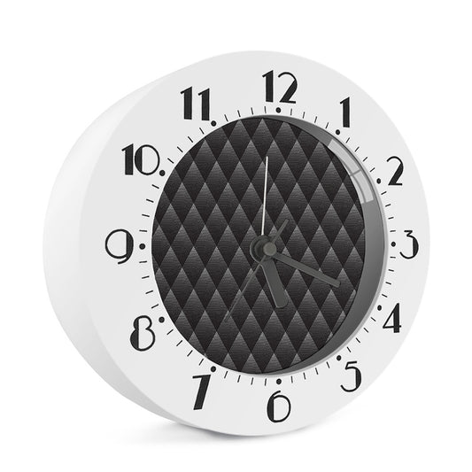 Dot Geometric Triangle Pattern Print Alarm Clock